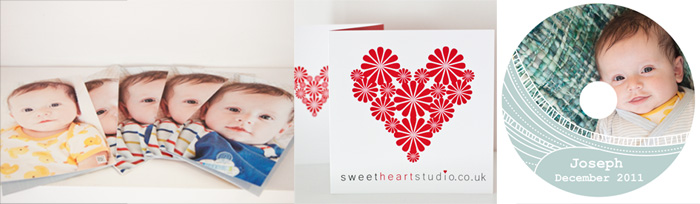 sweetheart studio boasting books and photo albums