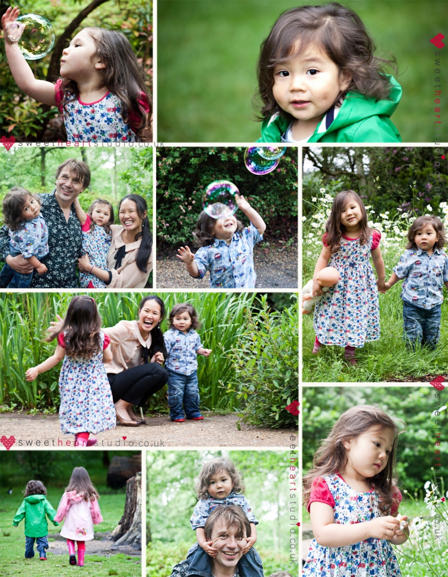 family photo shoot in Isabella Plantation, Richmond Park