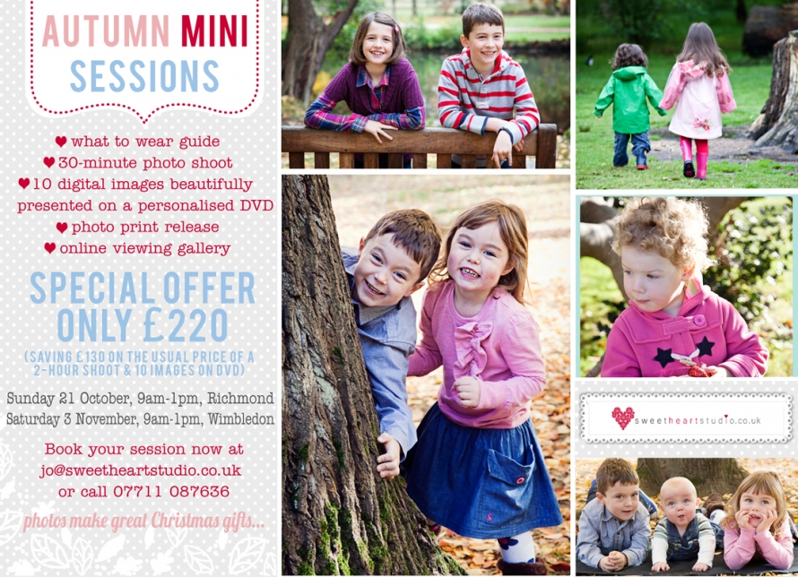 autumn mini sessions with sweetheart studio